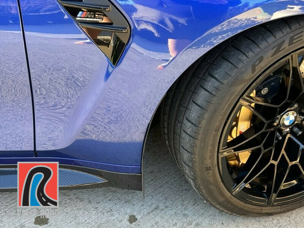 AP Design Gloss Carbon Fibre Front Mud Flaps/Arch Guards - BMW M3/M4 F