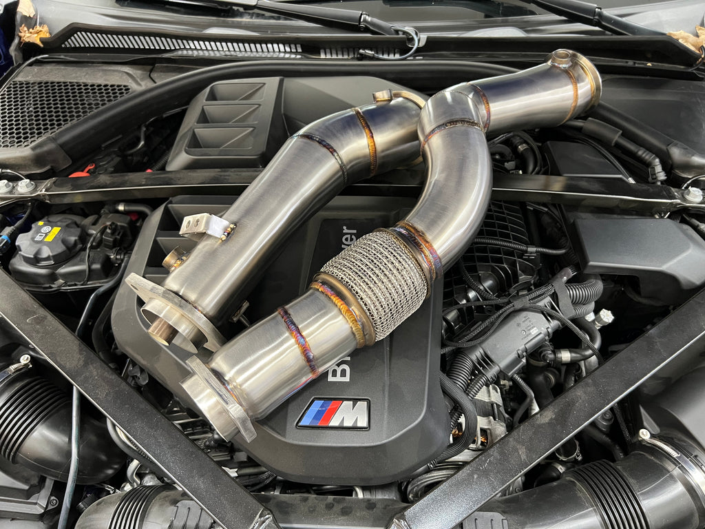 S58 BMW G8X G80/G82 M3 & M4 DOWNPIPE INTEGRATED O2 SPACERS – RallyRoad